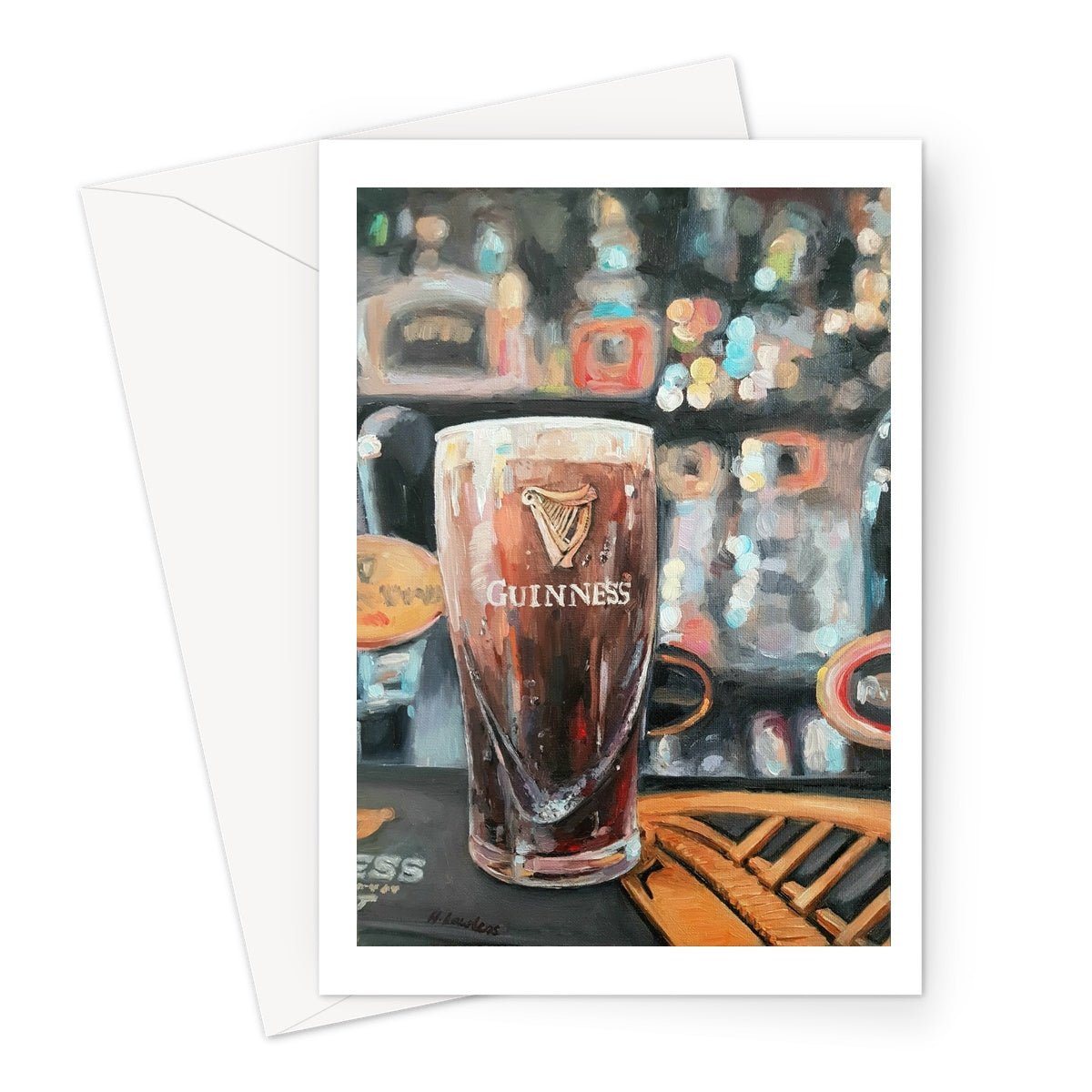Pint Of Guinness | Greeting Cards Stationery Harriet Lawless Artist ireland