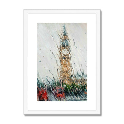 Rainy Big Ben | Print Prints Harriet Lawless Artist england rainy A3 / 12"x16.5" White Frame