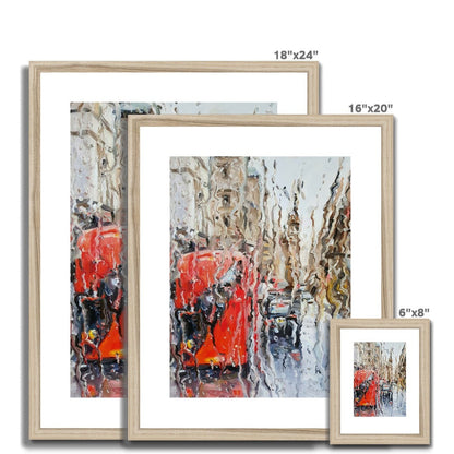 Rainy London in Summertime | Print Prints Harriet Lawless Artist england rainy 16"x20" / 41x51cm Natural Frame