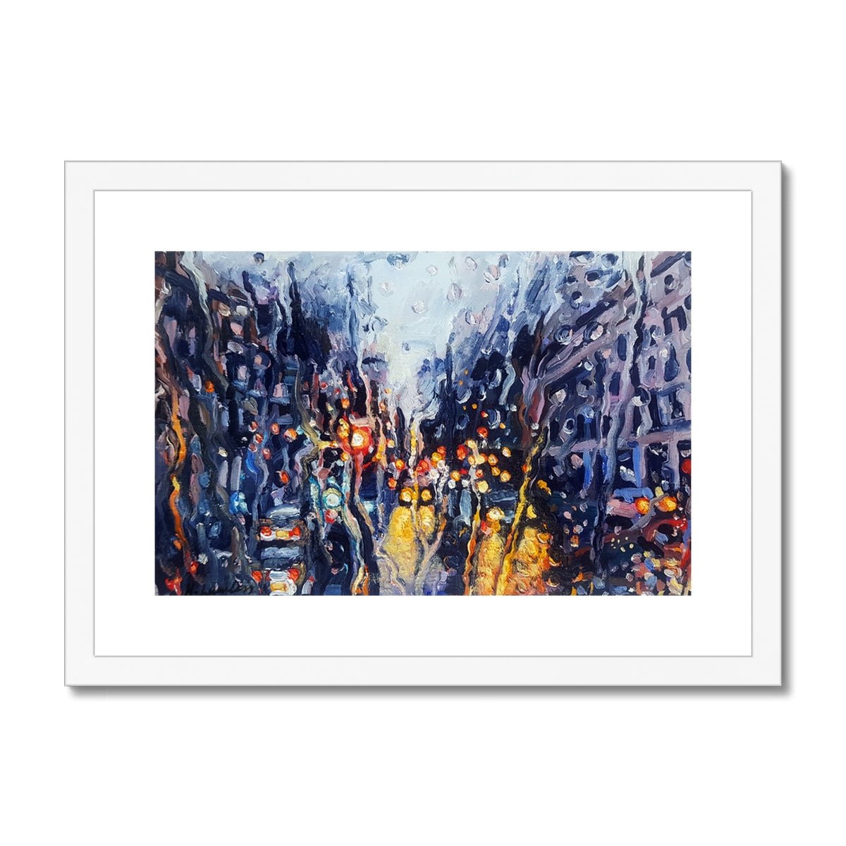 Rainy October Evening | Print Prints Harriet Lawless Artist rainy A3 / 16.5"x12" White Frame