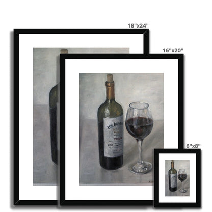 Red Red Wine | Print Prints Harriet Lawless Artist argentina still life 16"x20" / 41x51cm Natural Frame