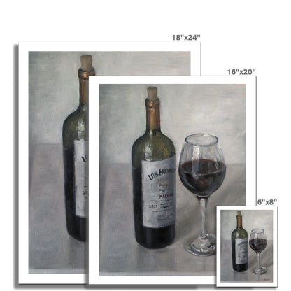 Red Red Wine | Print Prints Harriet Lawless Artist argentina still life 16"x20" / 41x51cm Unframed