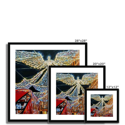 Regent Street Christmas Lights, London | Print Prints Harriet Lawless Artist england 20"x20" / 51x51cm Natural Frame