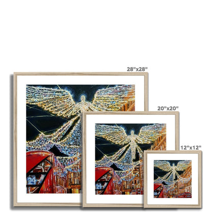 Regent Street Christmas Lights, London | Print Prints Harriet Lawless Artist england 20"x20" / 51x51cm Natural Frame