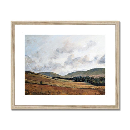 Soft Sunrise Over Pen Y Fan | Print Prints Harriet Lawless Artist wales 20"x16" / 51x41cm Natural Frame