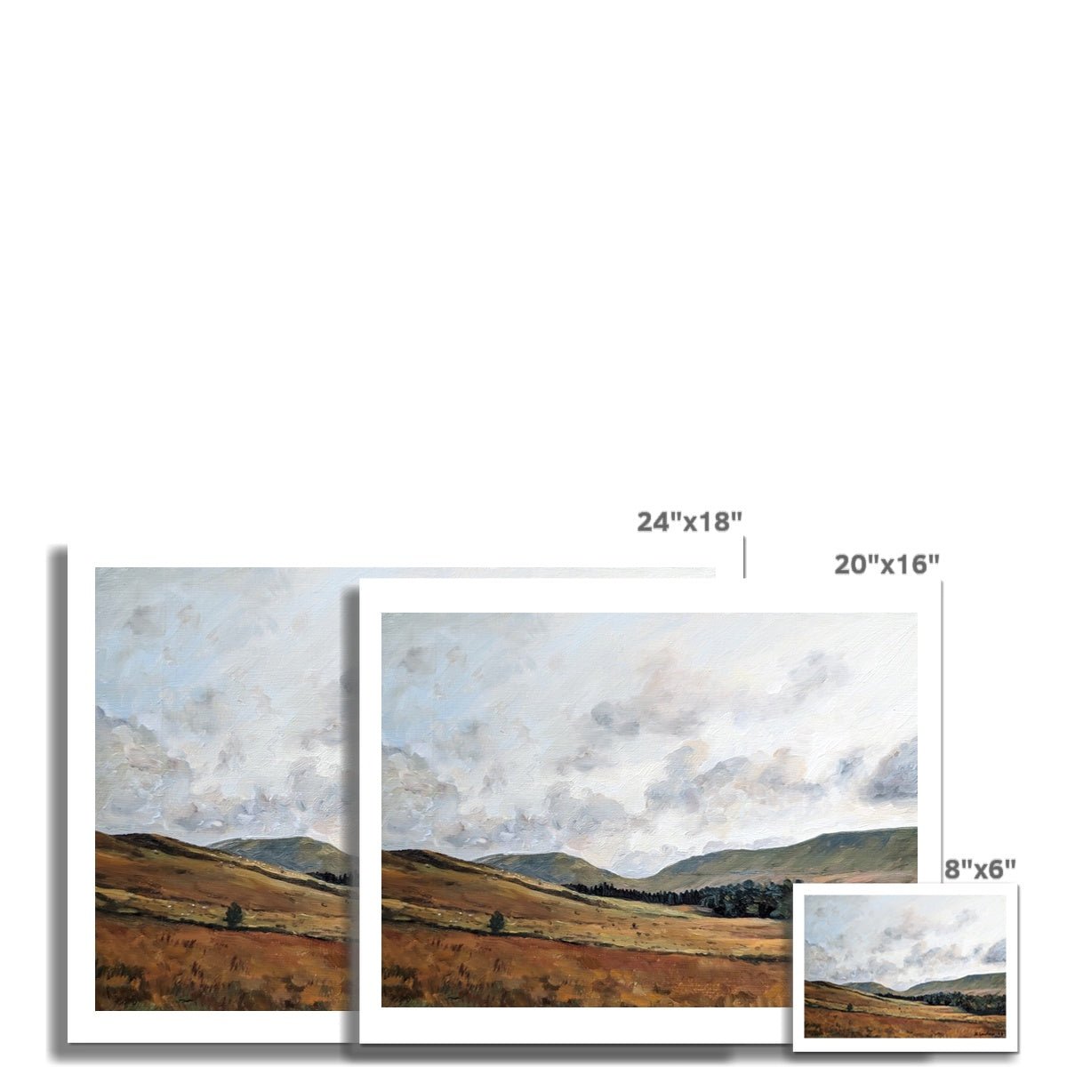 Soft Sunrise Over Pen Y Fan | Print Prints Harriet Lawless Artist wales 20"x16" / 51x41cm Unframed