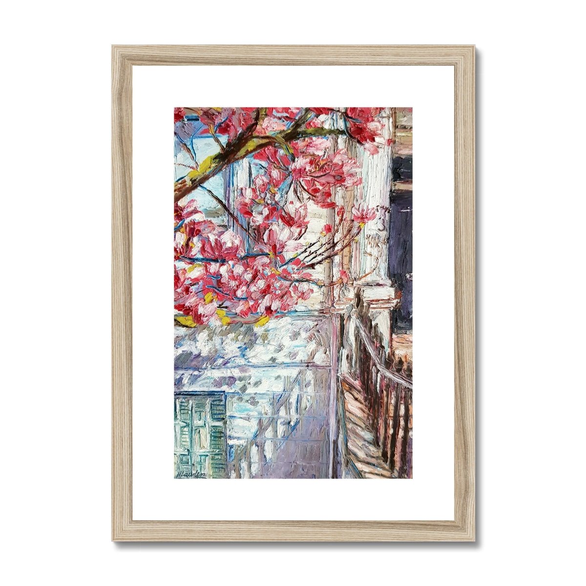 Springtime in London | Print Prints Harriet Lawless Artist england A3 / 12"x16.5" Natural Frame