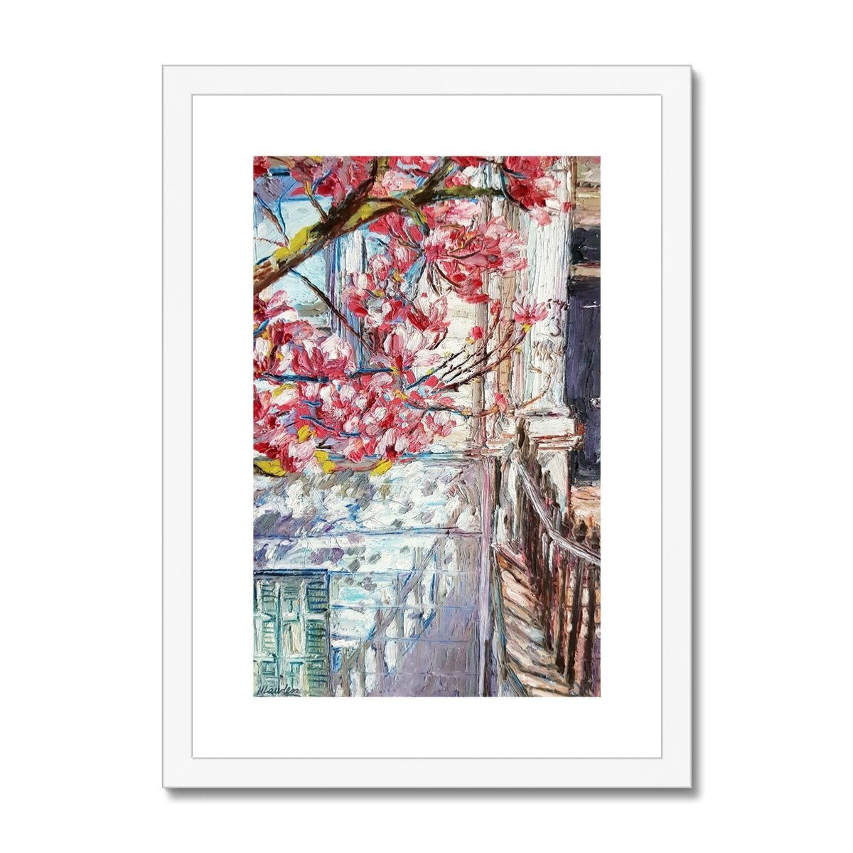 Springtime in London | Print Prints Harriet Lawless Artist england A3 / 12"x16.5" White Frame