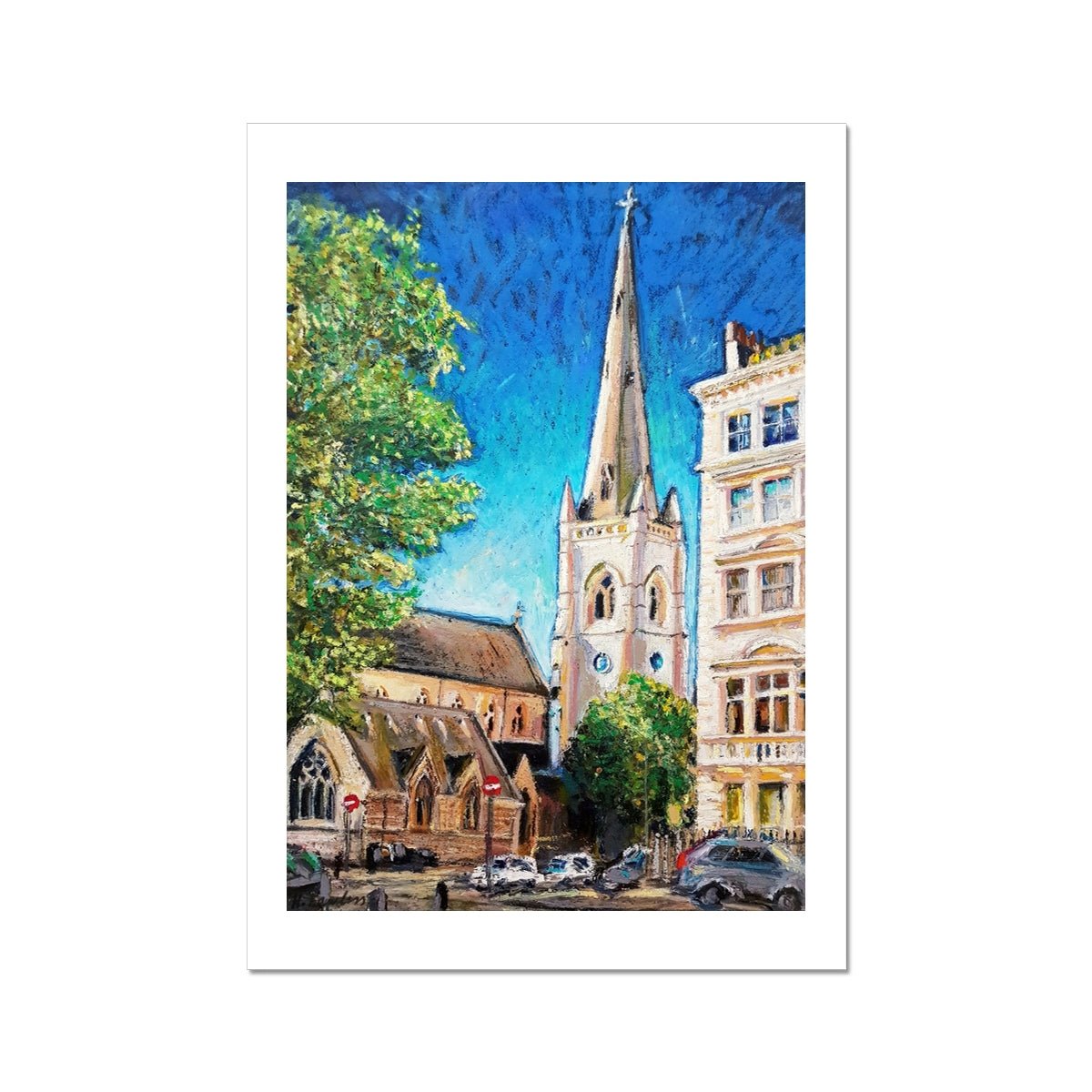 St Gabriels Church, Pimlico London | Print Prints Harriet Lawless Artist england A3 / 12"x16.5" Unframed