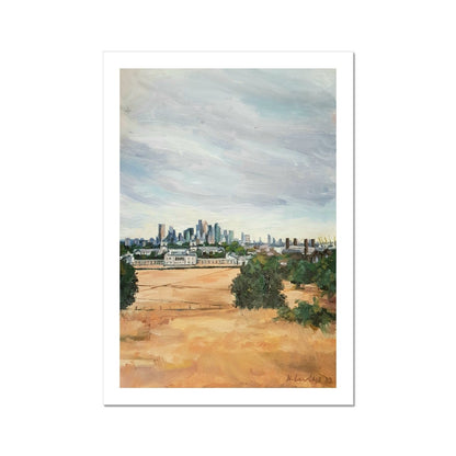 Summer London From Greenwich Park | Print Prints Harriet Lawless Artist england A3 / 12"x16.5" Unframed