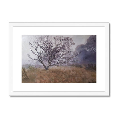 Summer mist at Dinner Plain | Print Prints Harriet Lawless Artist australia A3 / 16.5"x12" White Frame