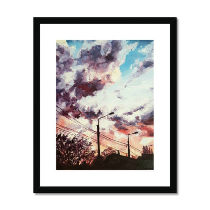 Sunset City Silhouette | Print Prints Harriet Lawless Artist sunset 16"x20" / 41x51cm Black Frame