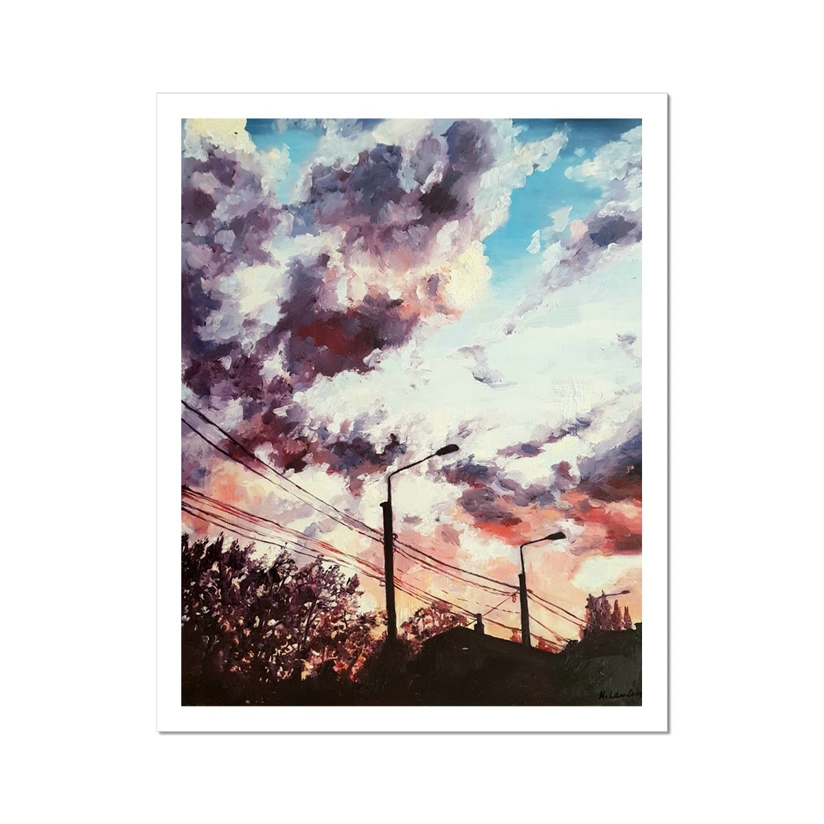 Sunset City Silhouette | Print Prints Harriet Lawless Artist sunset 16"x20" / 41x51cm Unframed