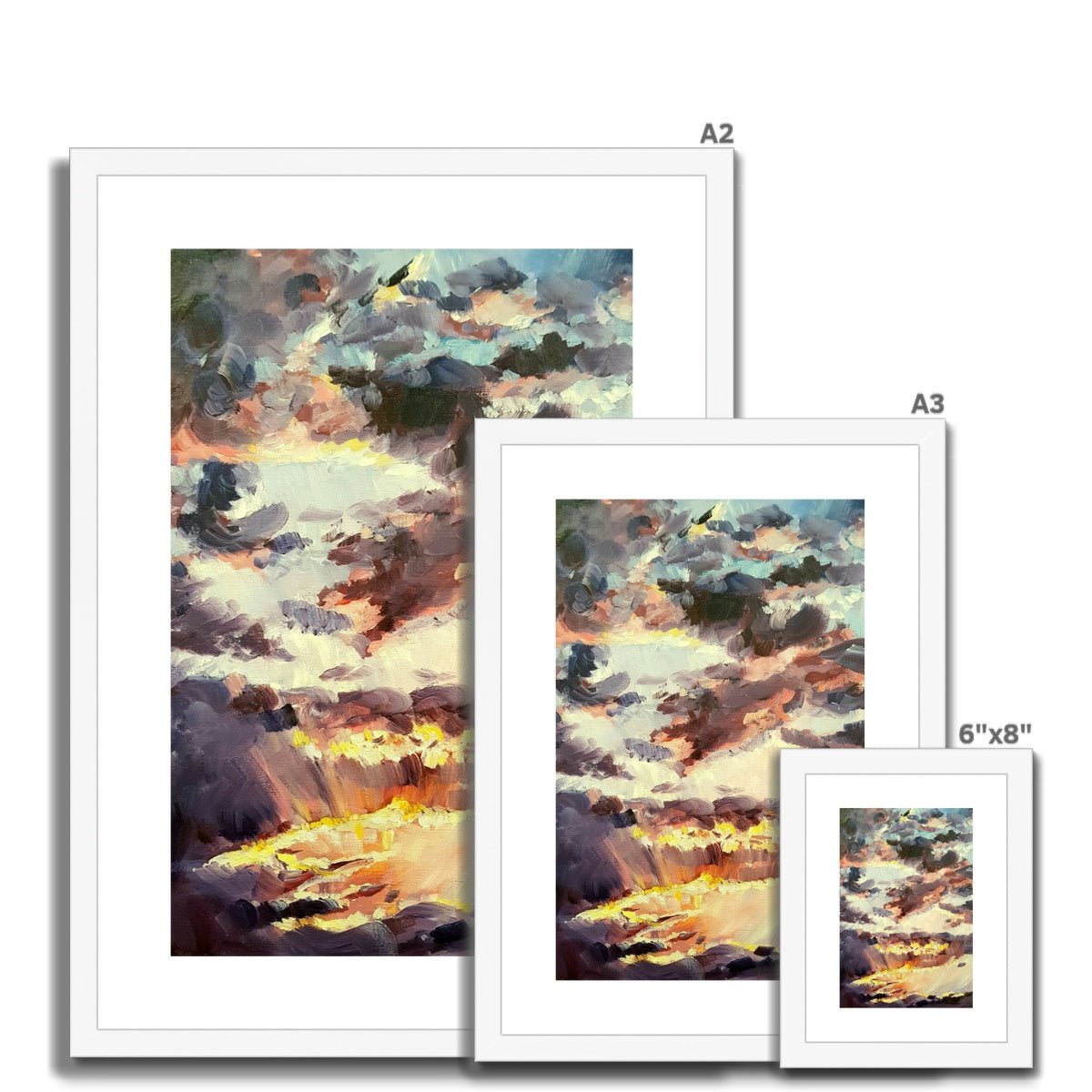 Sunset | Print Prints Harriet Lawless Artist sunset A3 / 12"x16.5" Natural Frame