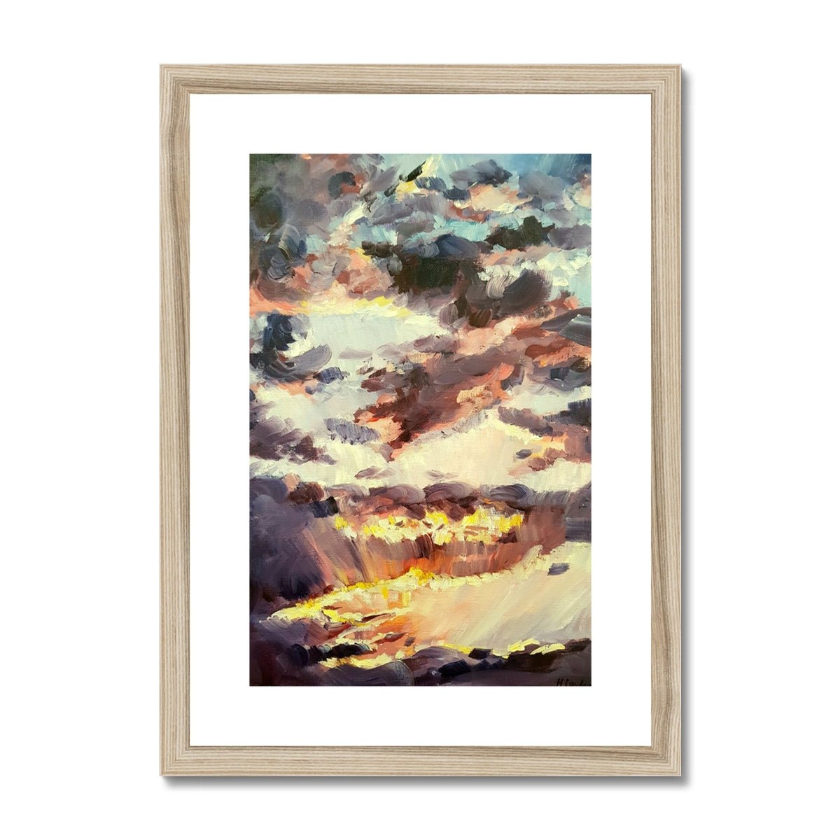 Sunset | Print Prints Harriet Lawless Artist sunset A3 / 12"x16.5" Natural Frame