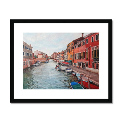 The Colours Of Venice | Print Prints Harriet Lawless Artist italy 20"x16" / 51x41cm Black Frame