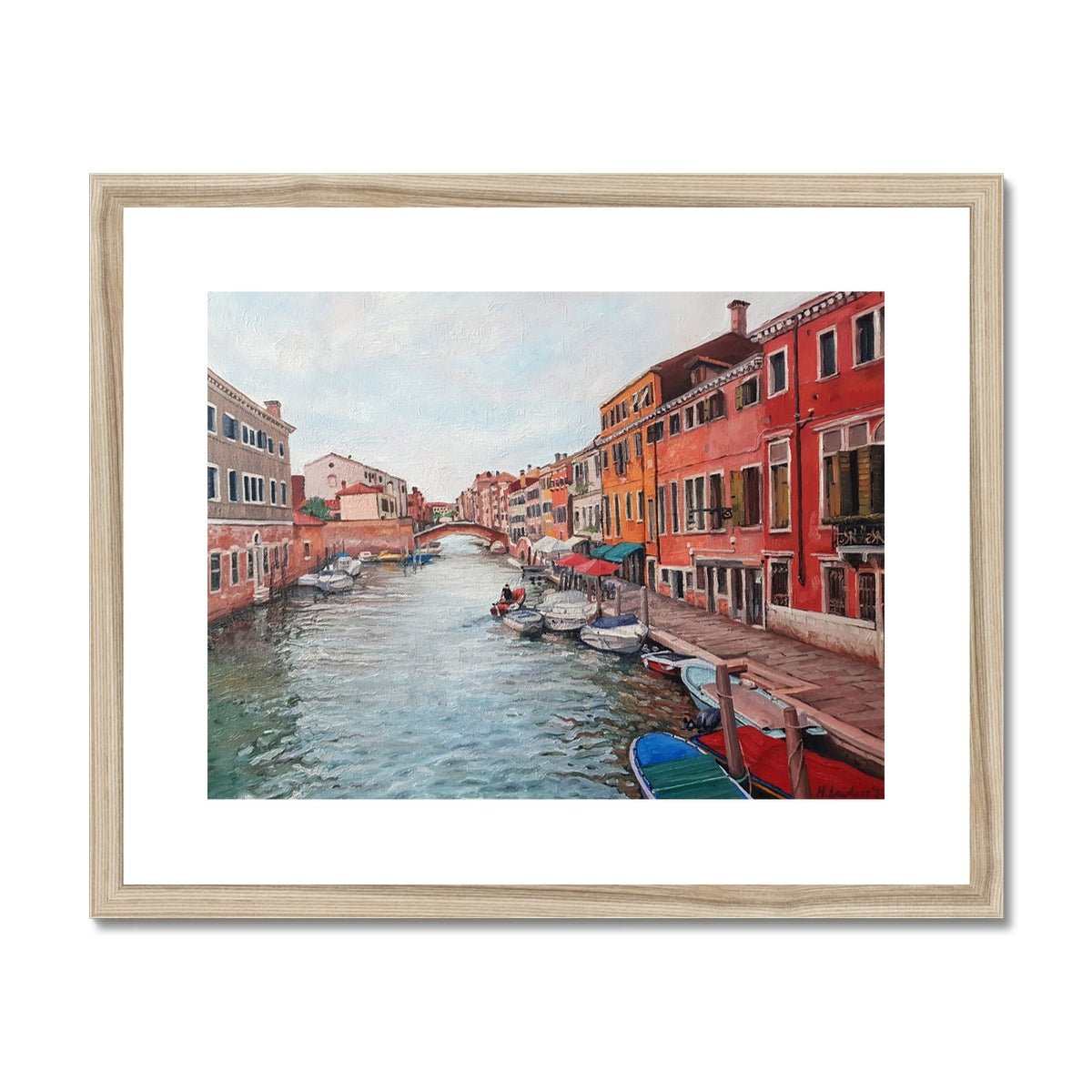 The Colours Of Venice | Print Prints Harriet Lawless Artist italy 20"x16" / 51x41cm Natural Frame