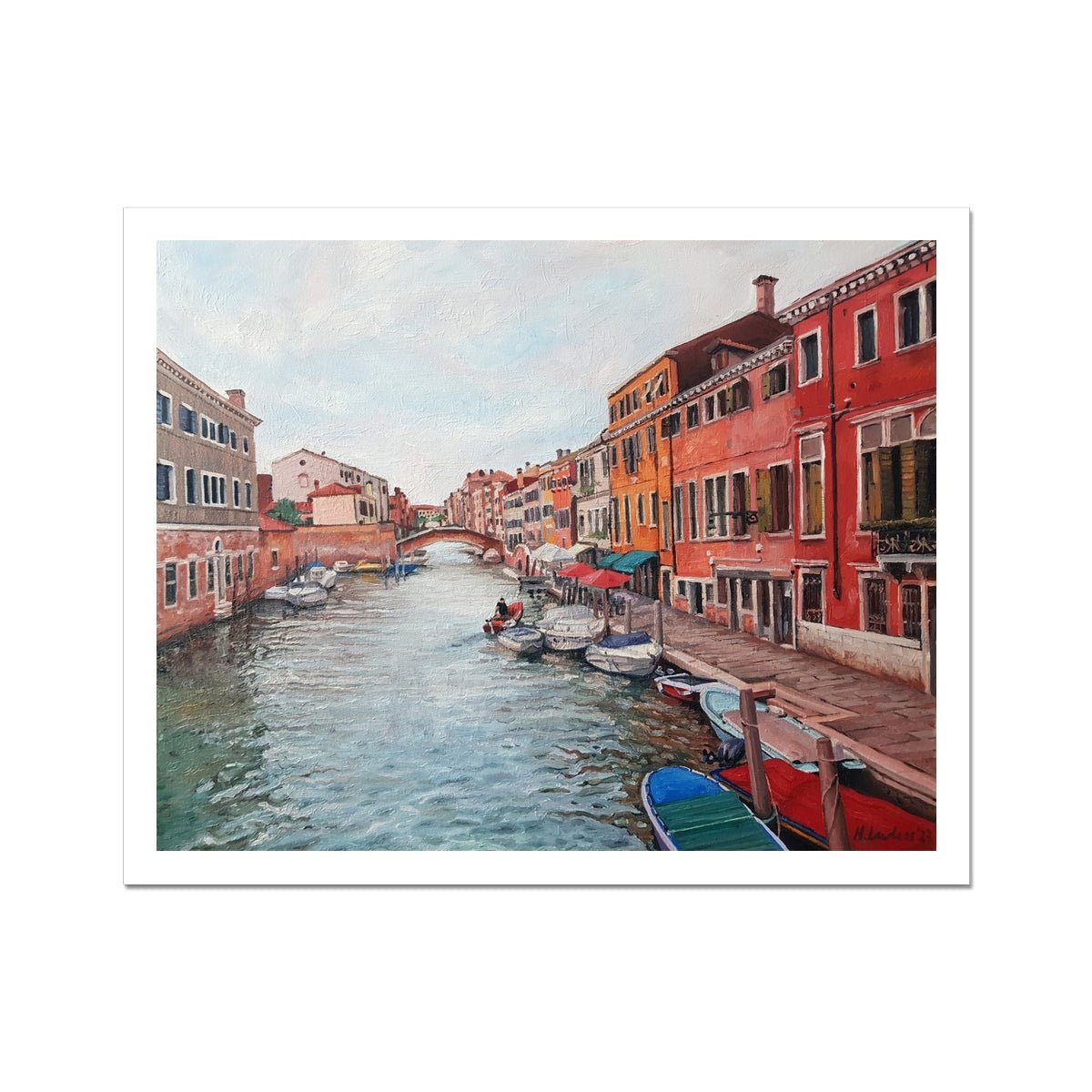 The Colours Of Venice | Print Prints Harriet Lawless Artist italy 20"x16" / 51x41cm Unframed