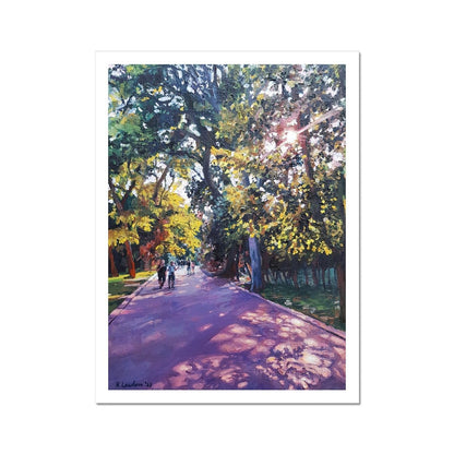 Twilight Summer Stroll in Varna's Sea Garden | Print Prints Harriet Lawless Artist bulgaria 12"x16" / 30x41cm Unframed