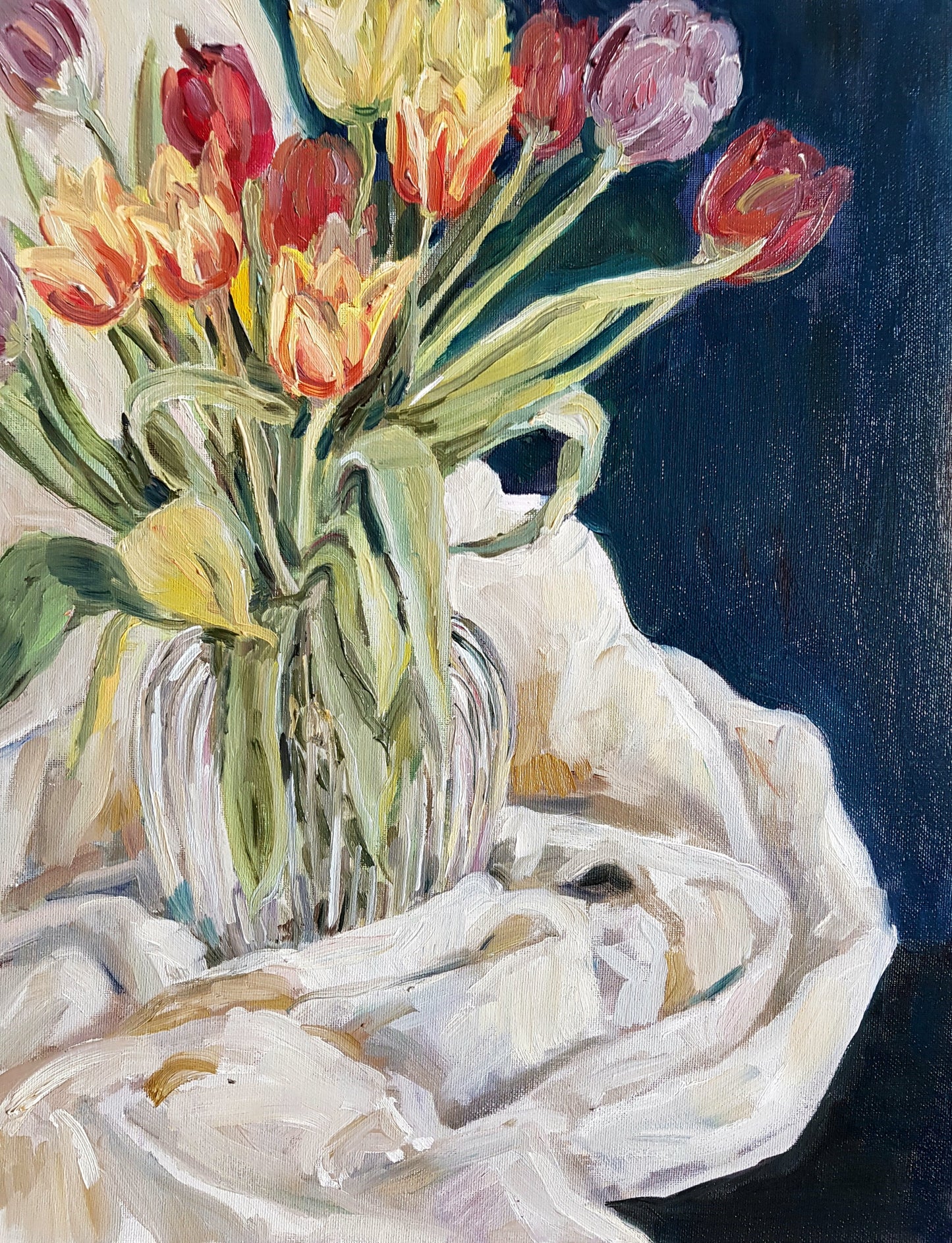 Tulip Time Original Paintings Harriet Lawless Artist flowers still life
