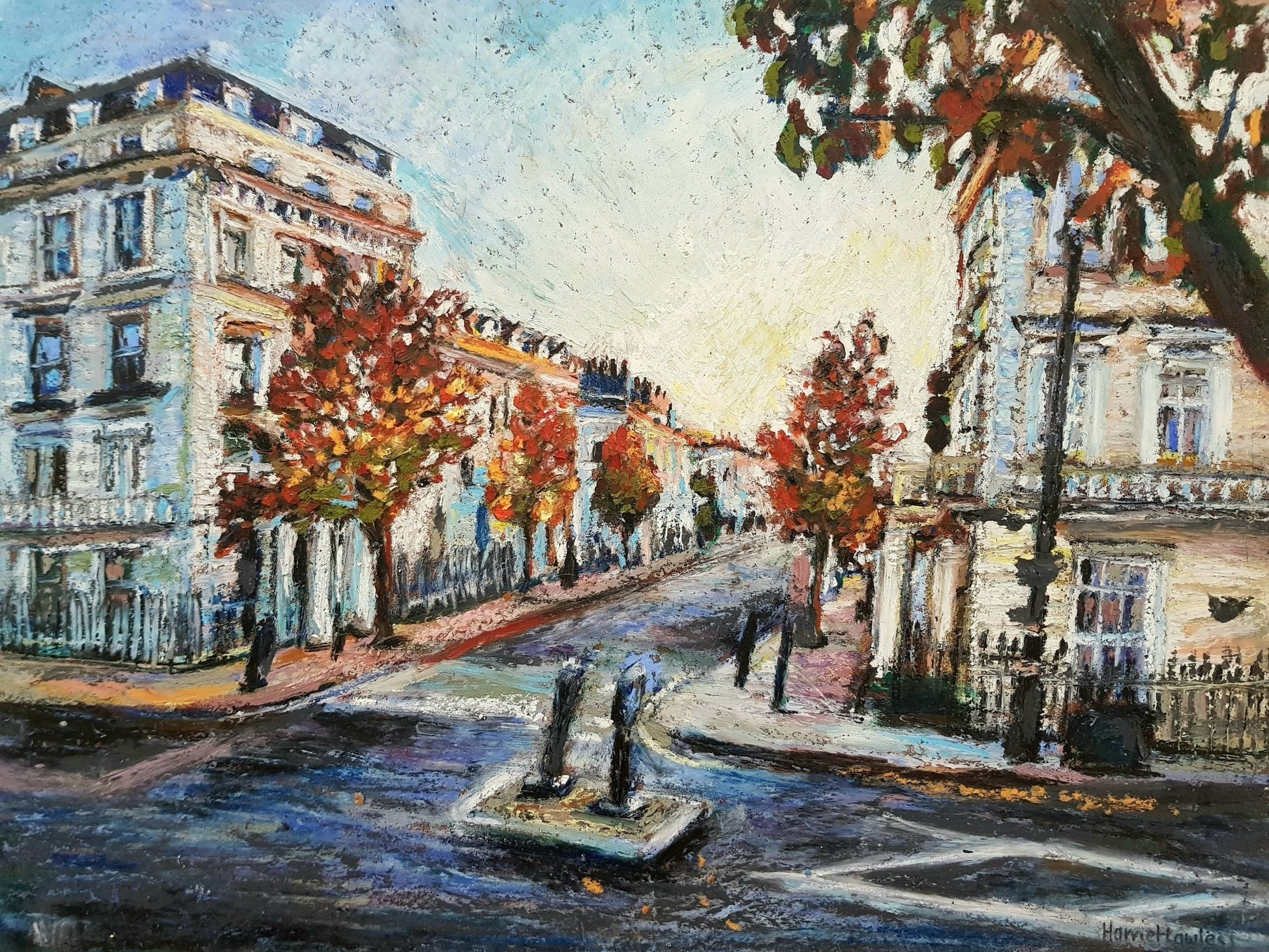 Autumn in Pimlico, London Original Paintings Harriet Lawless Artist england