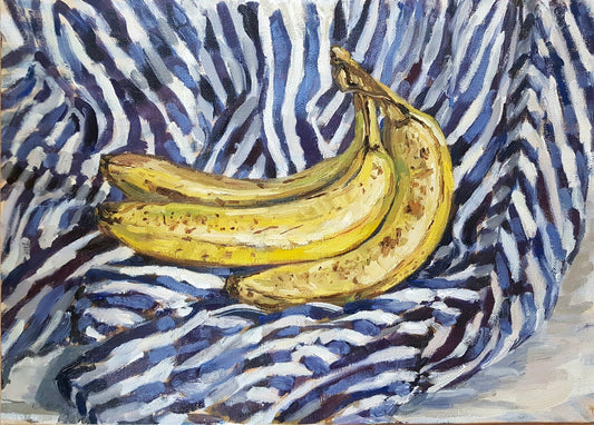 Banana Bunch No.3 Original Paintings Harriet Lawless Artist fruit still life