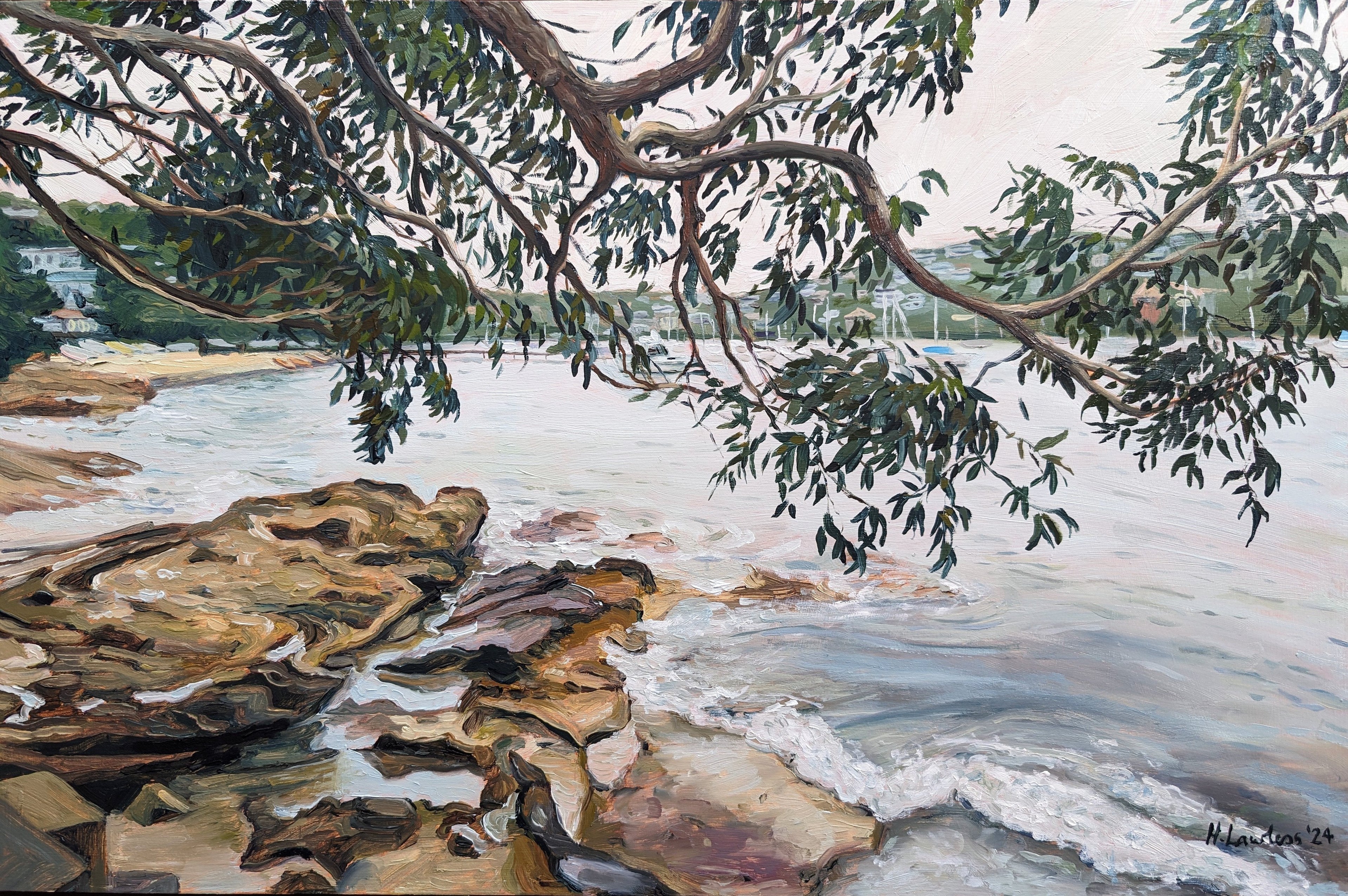 Forty Baskets Beach, Manly Cove | Original Painting Original Paintings Harriet Lawless Artist australia