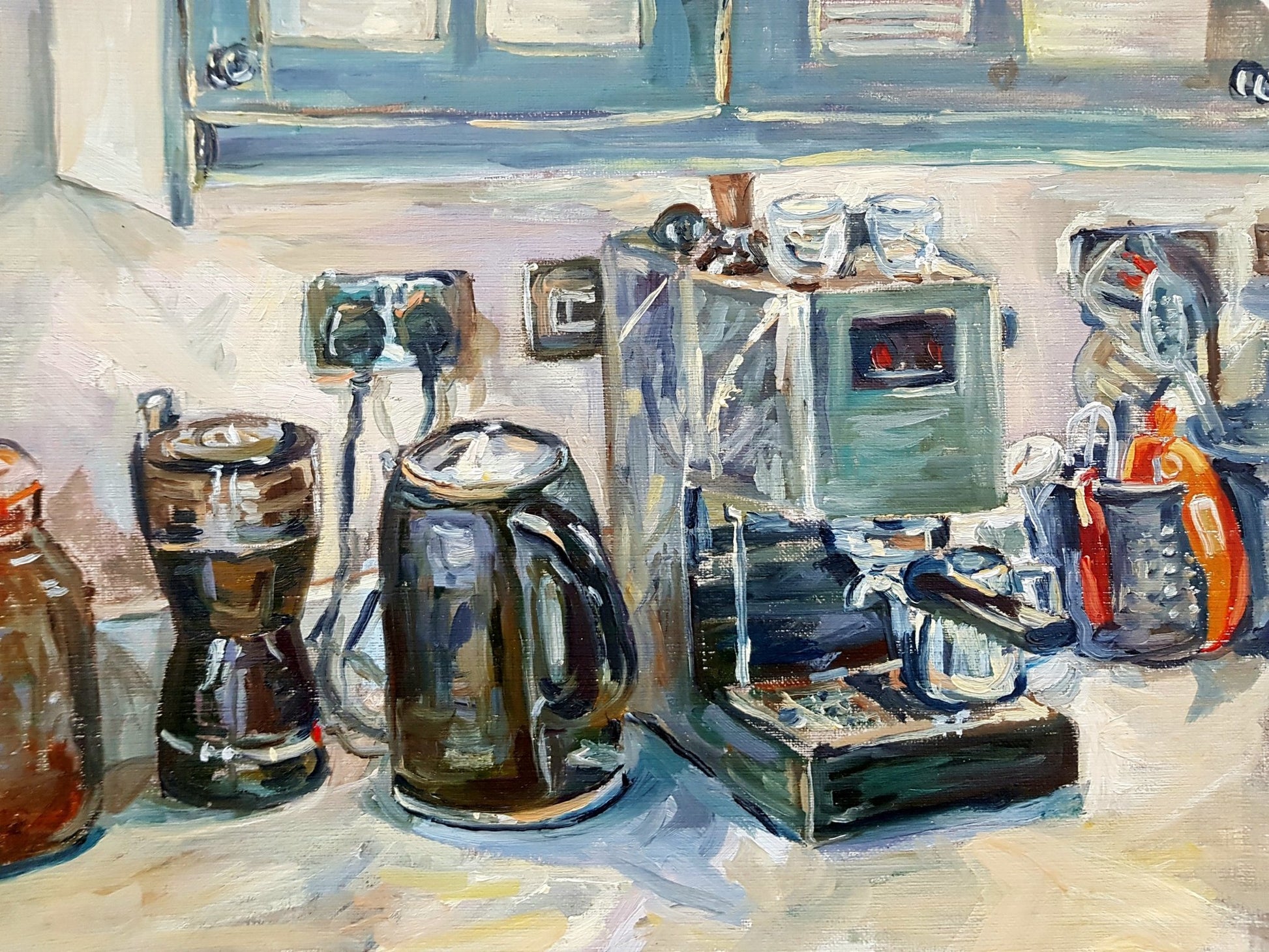 Kitchen Appliances Original Paintings Harriet Lawless Artist england interior