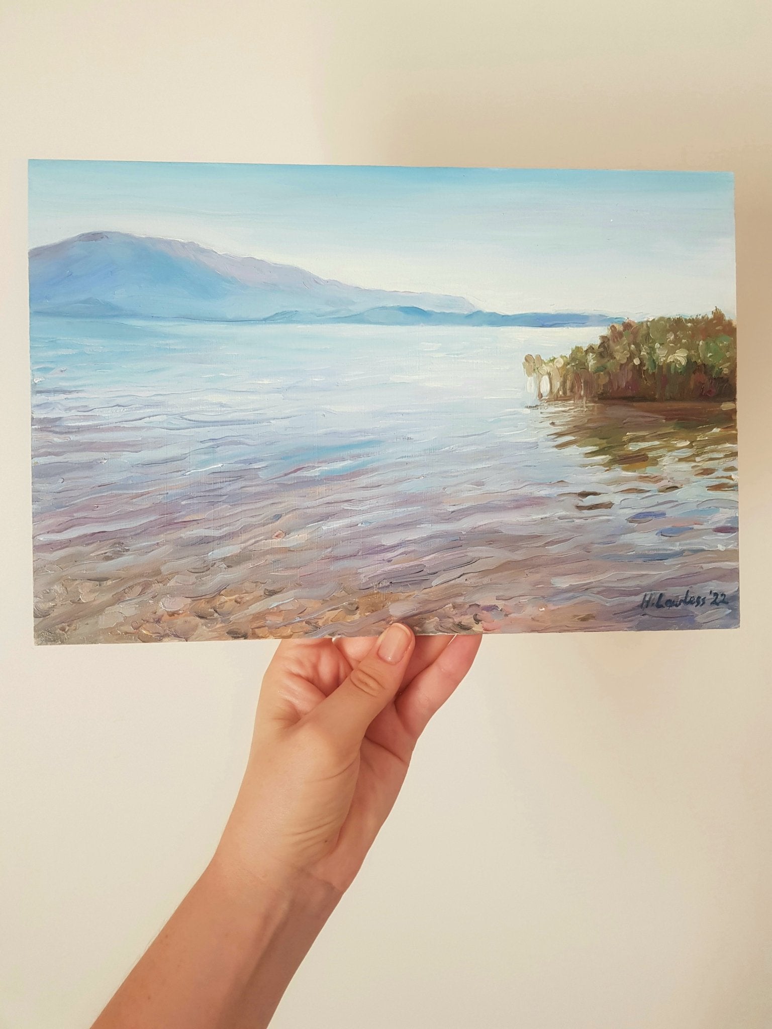 Lake Ohrid, Albania | Original Painting Original Paintings Harriet Lawless Artist albania