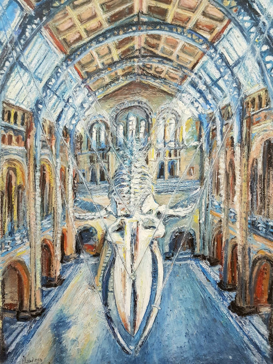 London Natural History Museum Whale Original Paintings Harriet Lawless Artist england