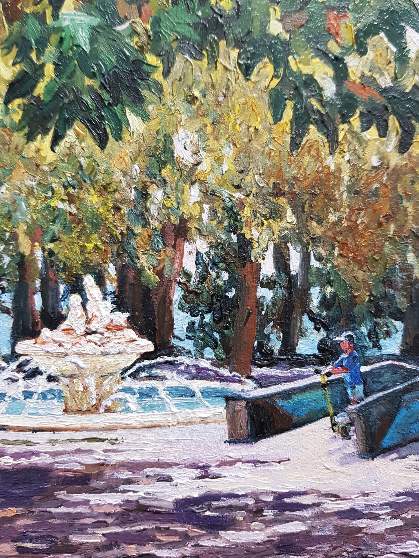Midday Serenity in Varna's Sea Garden | Original Painting Original Paintings Harriet Lawless Artist bulgaria