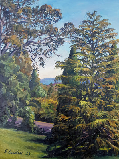 Morning view towards Sydney, from Mount Gibraltar | Original Painting Original Paintings Harriet Lawless Artist australia