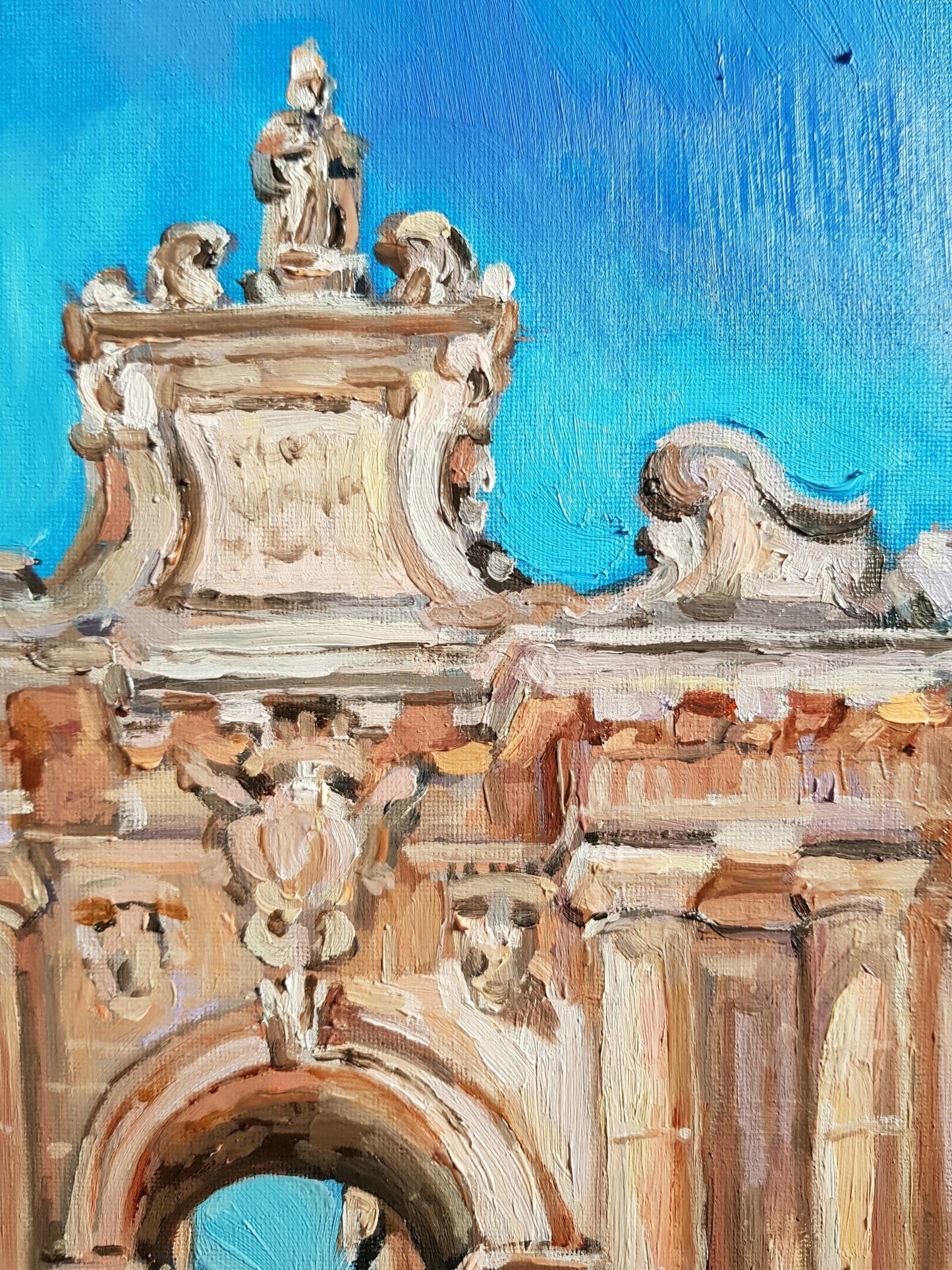Porta San Biaggio, Lecce | Original Painting Original Paintings Harriet Lawless Artist italy