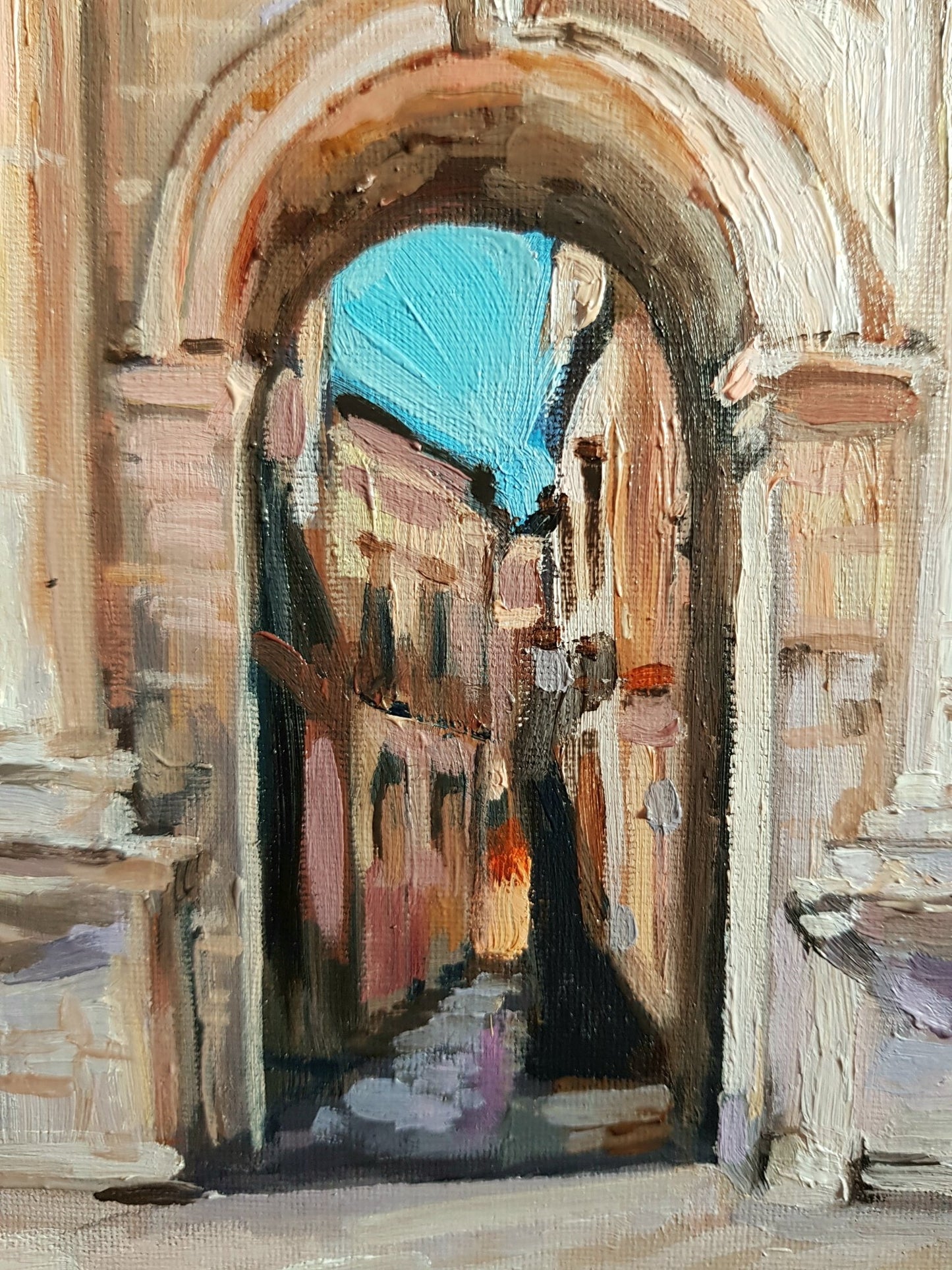 Porta San Biaggio, Lecce | Original Painting Original Paintings Harriet Lawless Artist italy