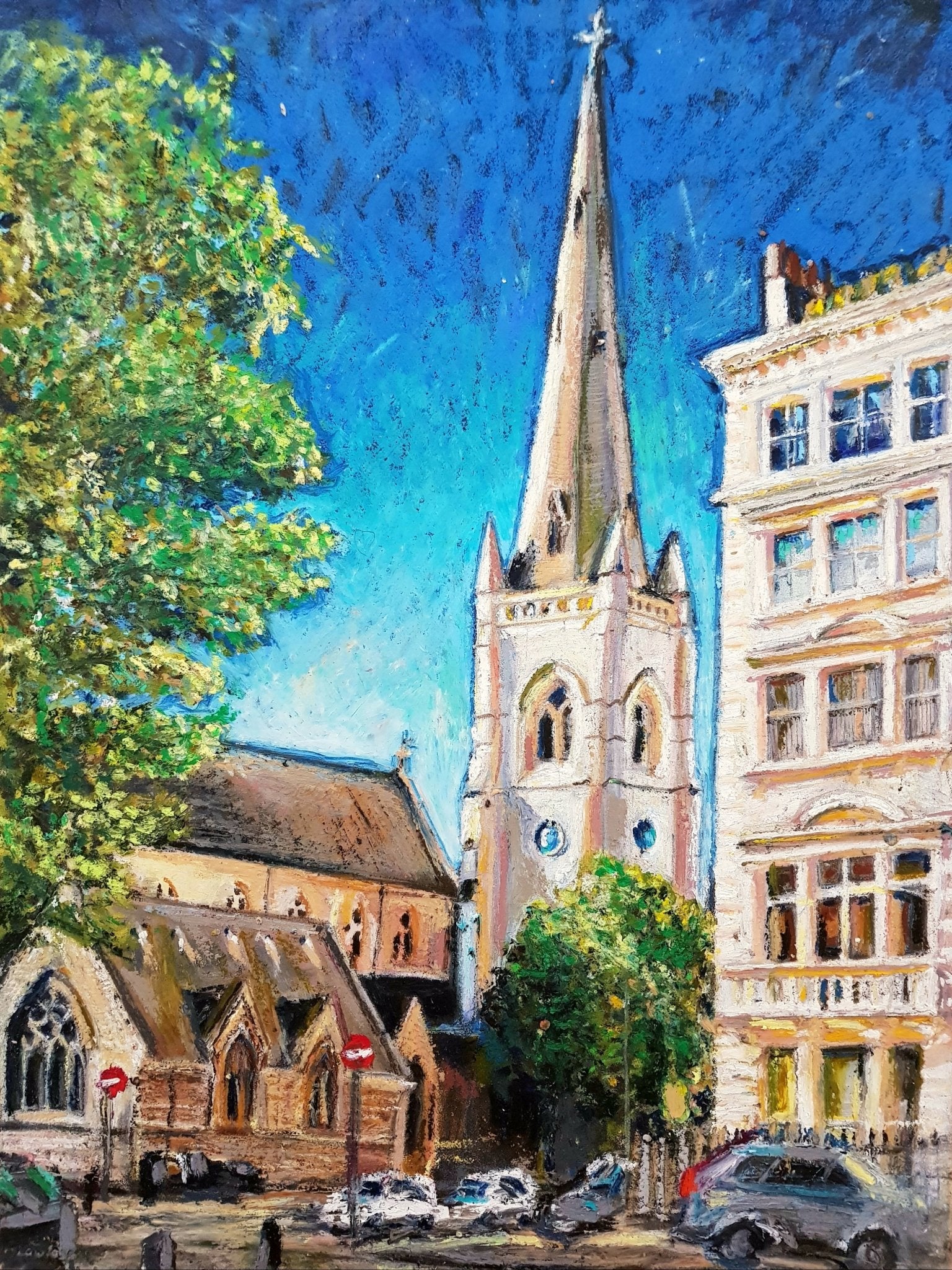 St Gabriels Church, Pimlico London Original Paintings Harriet Lawless Artist england