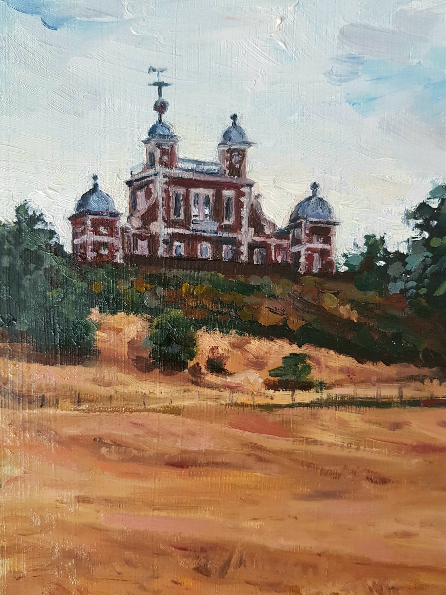 Summer Drought At Greenwich Observatory | Original Painting Original Paintings Harriet Lawless Artist england