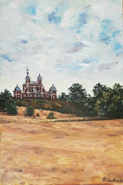 Summer Drought At Greenwich Observatory | Original Painting Original Paintings Harriet Lawless Artist england