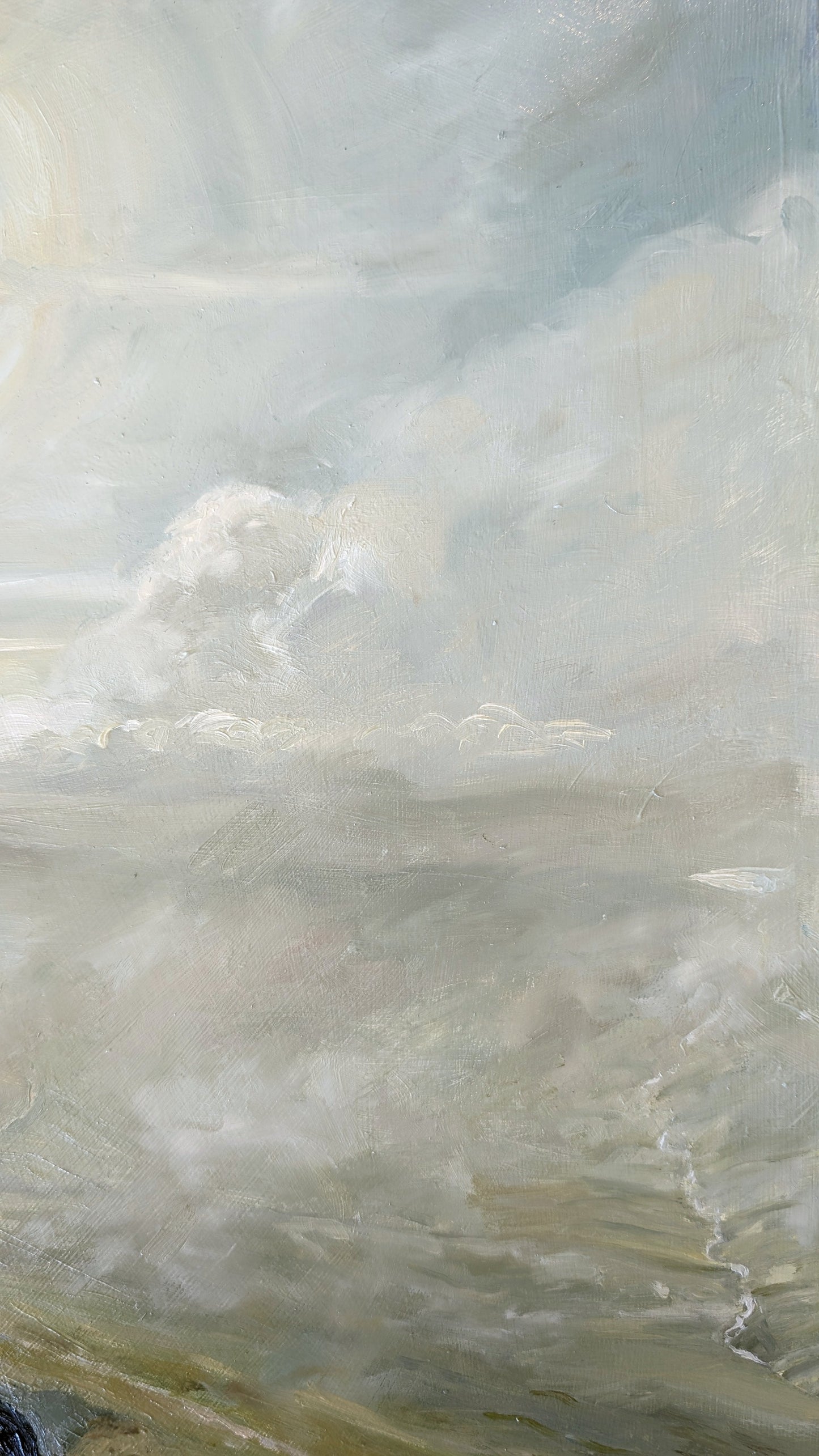 Sunrise Descent: Pen Y Fan Silhouettes | Original Painting Original Paintings Harriet Lawless Artist wales