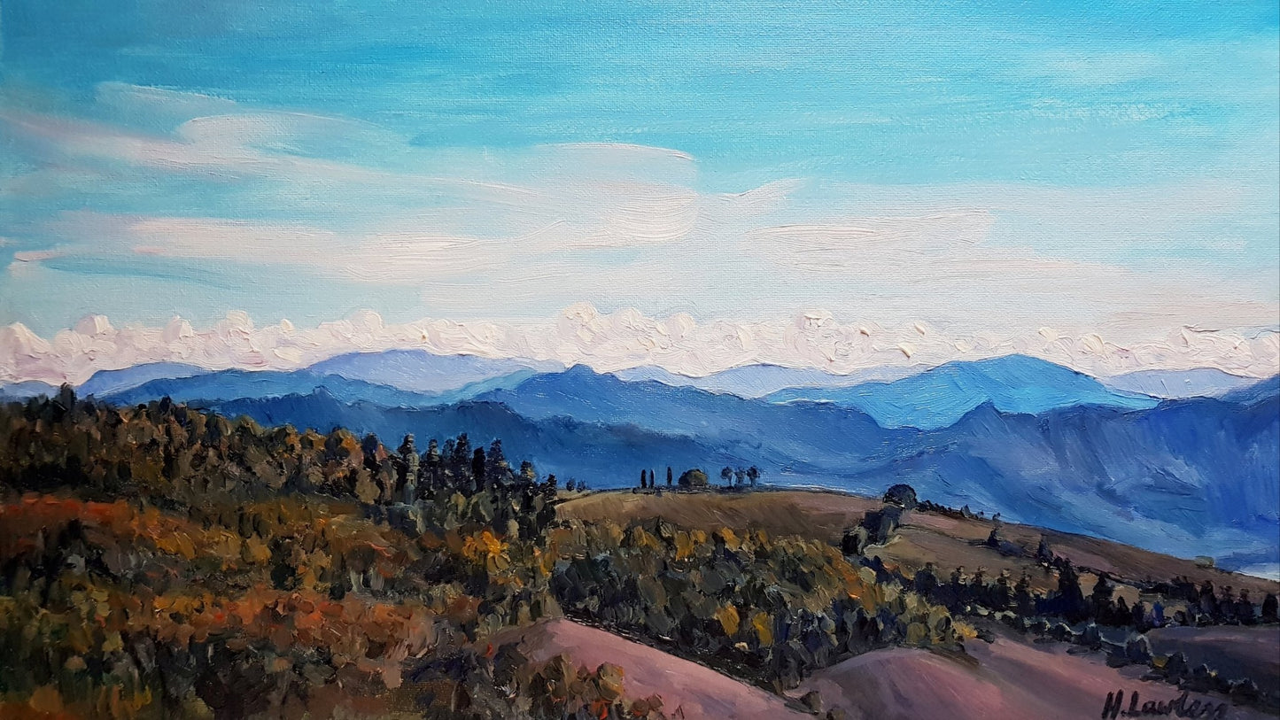 The Hills of Bologna, Italy | Original Painting | Newsletter Early Access Original Paintings Harriet Lawless Artist ireland rainy